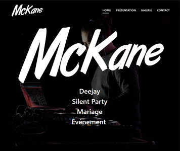 Siteweb de Dj McKane